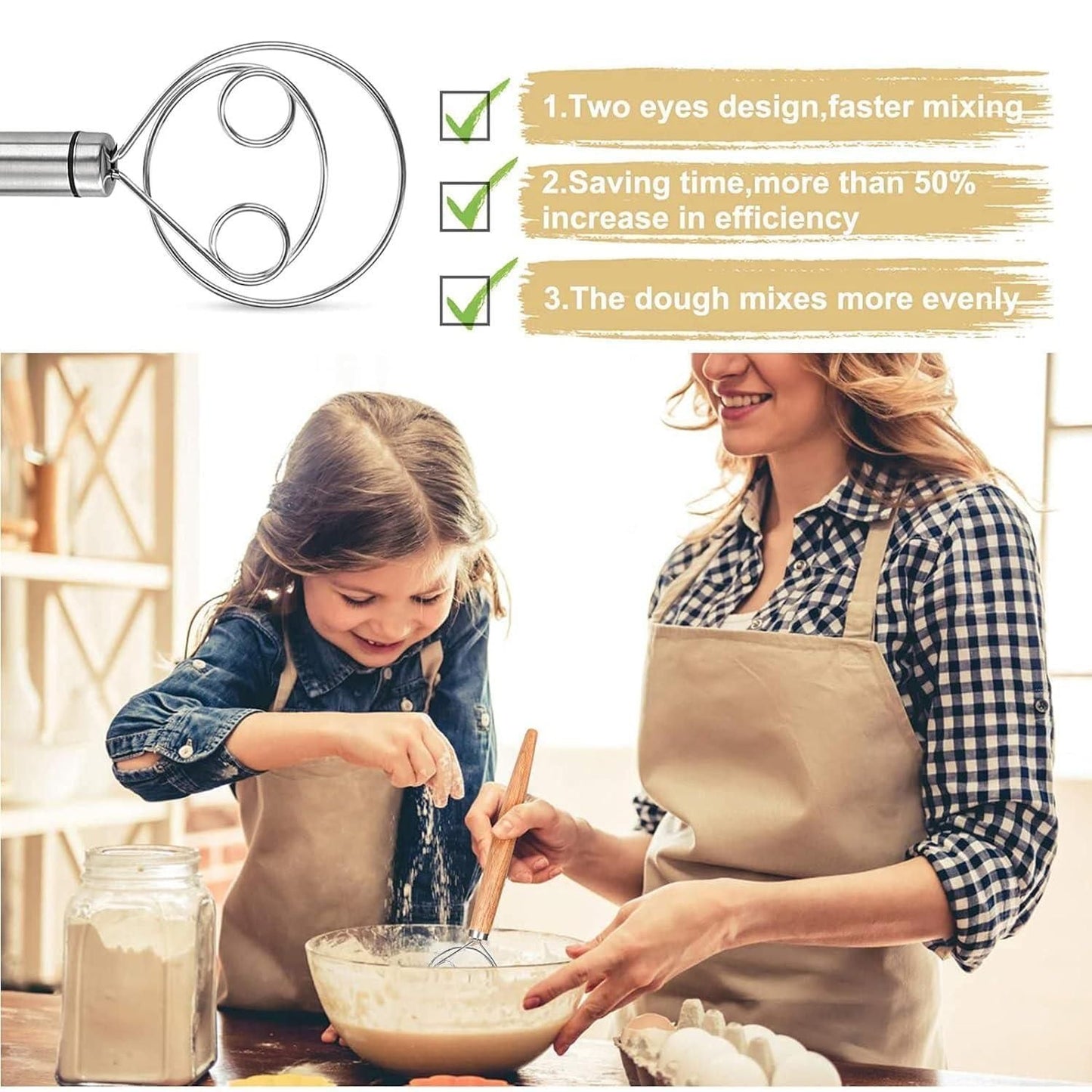STAINLESS STEEL ATTA MIXER - BUY 1 GET 1 FREE