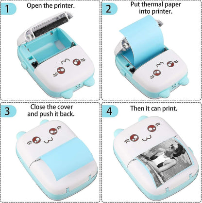 Mini Thermal Printer- Inkless Bluetooth Pocket Printer