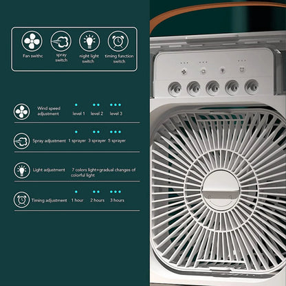 Mini Portable Air Conditioner With Water Spray