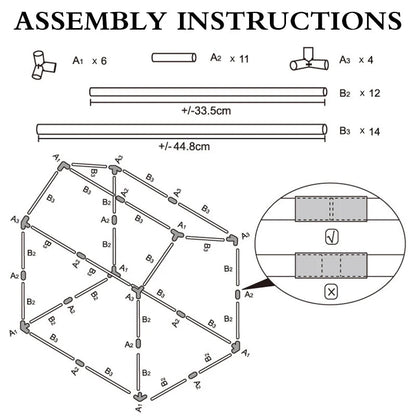 Kids Tent House Candy Theme