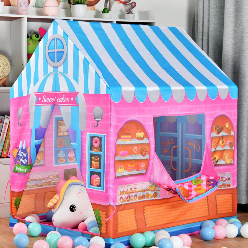 Kids Tent House Candy Theme