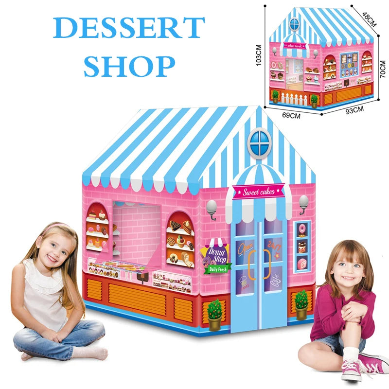 Kids Tent House Candy Theme